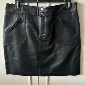 Ralph Lauren leather mini skirt